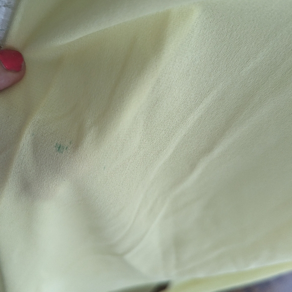 NEW Womens Deadstock Sears Yellow Lace Trim Robe Medium - Picture 7 of 8